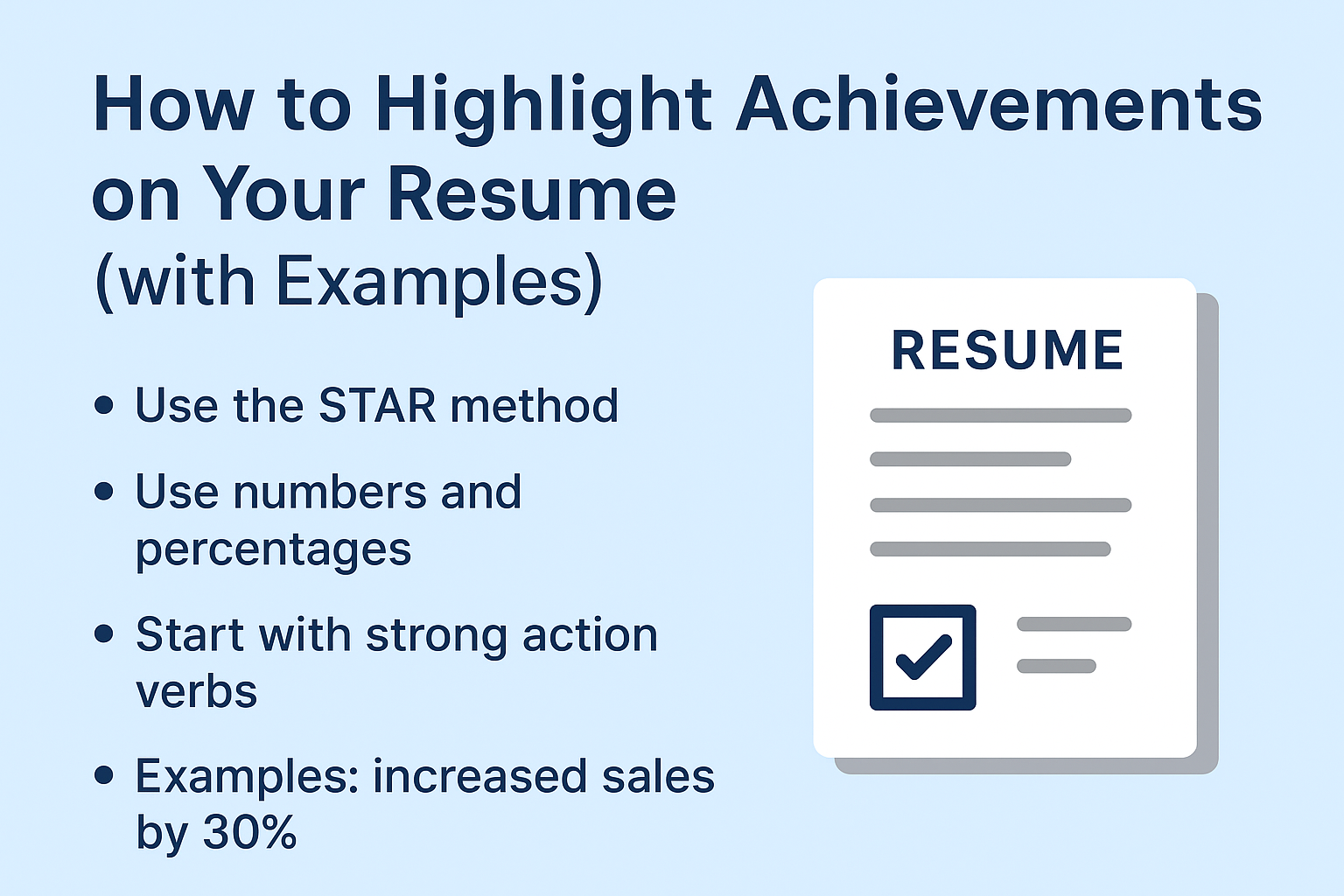 How to Highlight Achievements on Your Resume